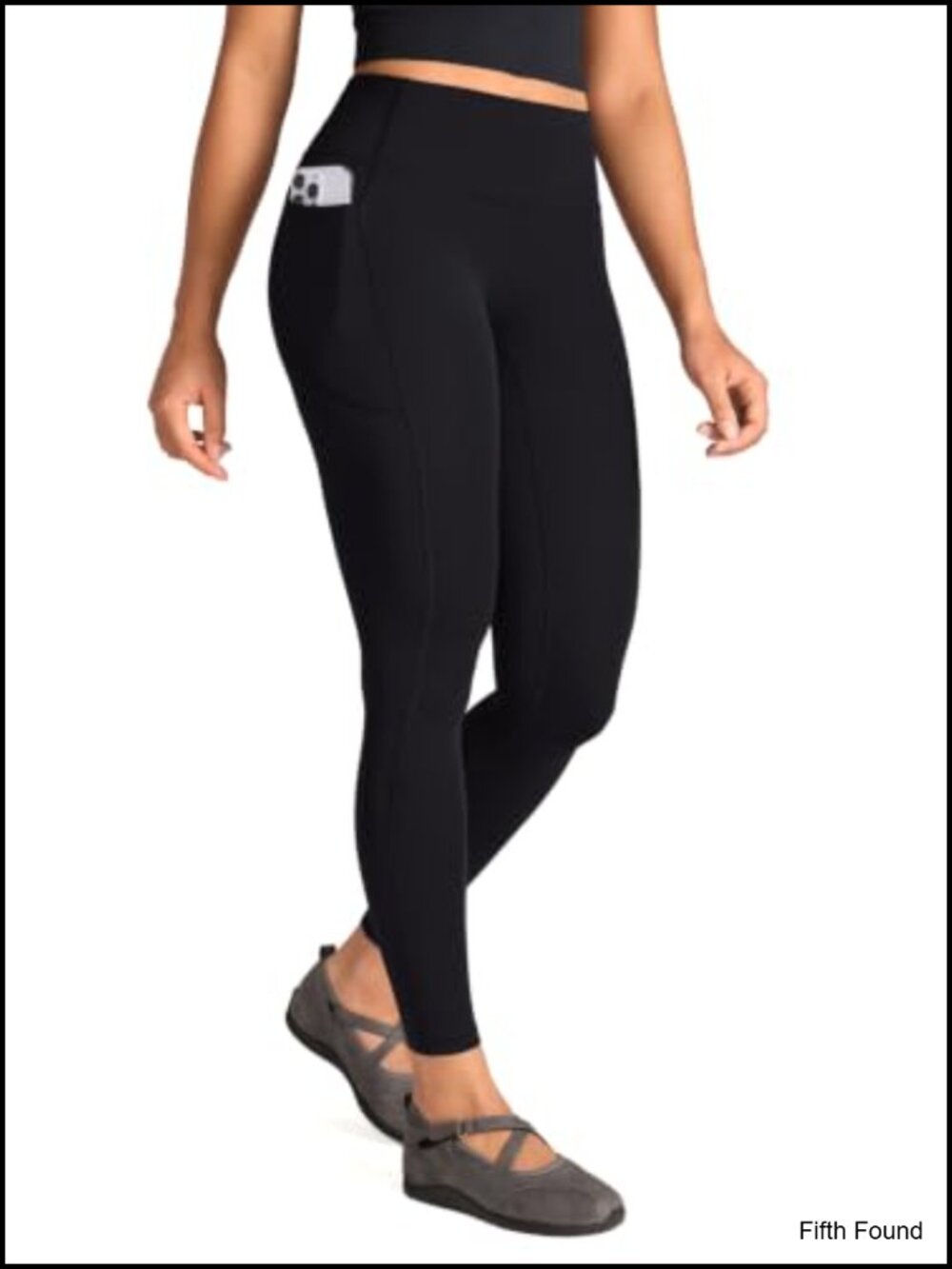 High Waisted No Front Seam Yoga Leggings with Pockets 25" Inseam
